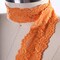 2 Yards Monarch Orange Wide Stretch Lace Trim 2.5" Floral Elastic for Sewing Lingerie & DIY Crafts